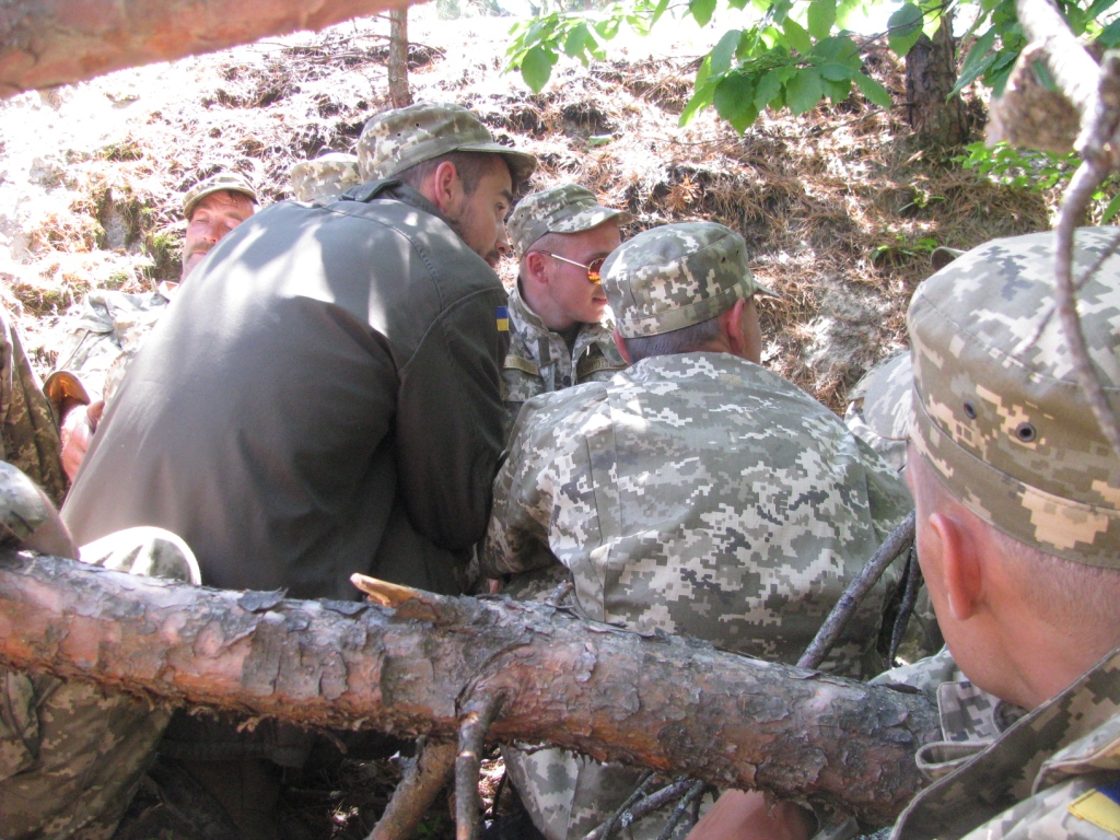    (). Unexploded mortar round (destruction)