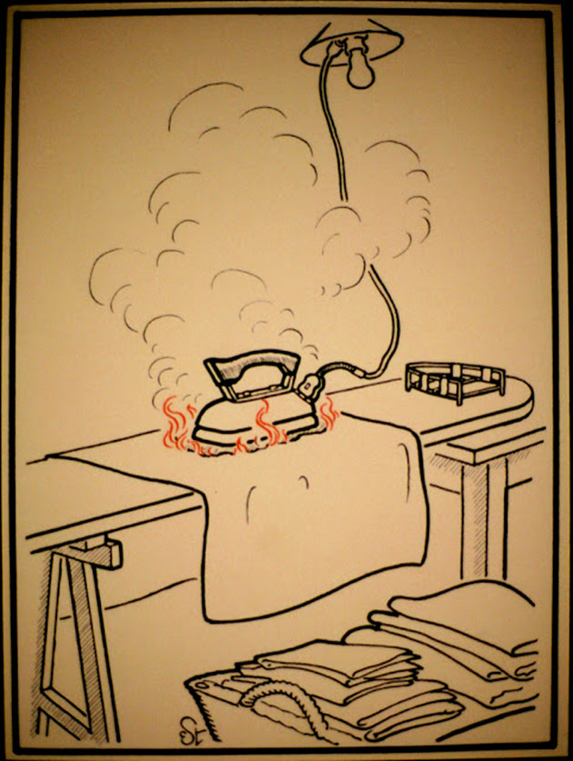   1931 ,  ,        . These diagrams from 1931 illustrate some ways to die of electrocution