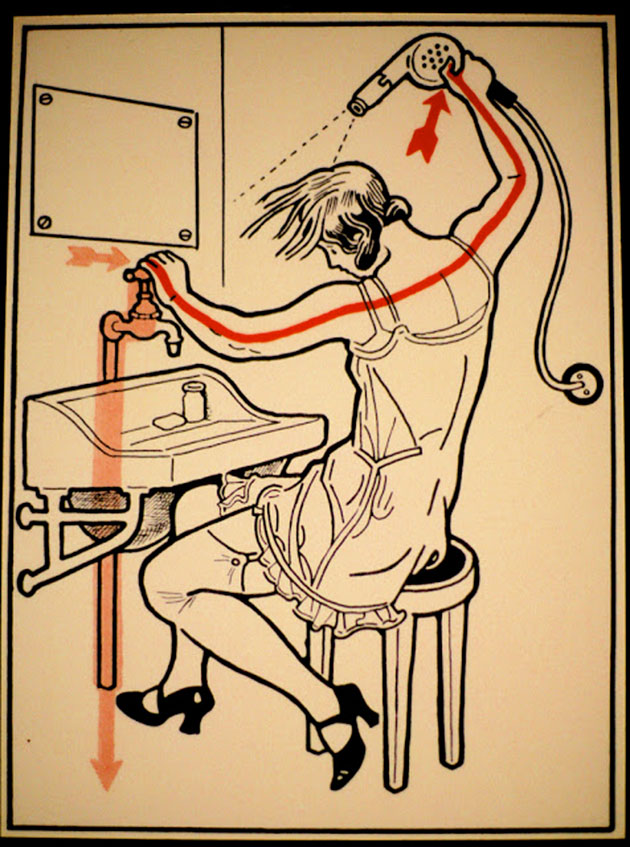   1931 ,  ,        . These diagrams from 1931 illustrate some ways to die of electrocution