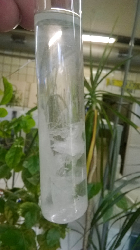   . Crystallization of sodium thiosulfate