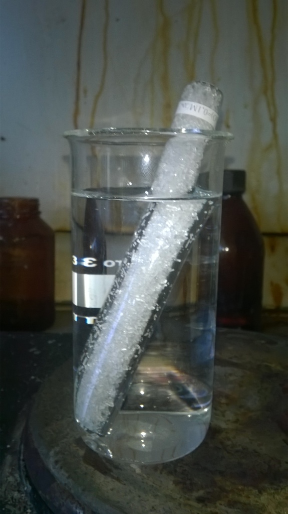   . Crystallization of sodium thiosulfate