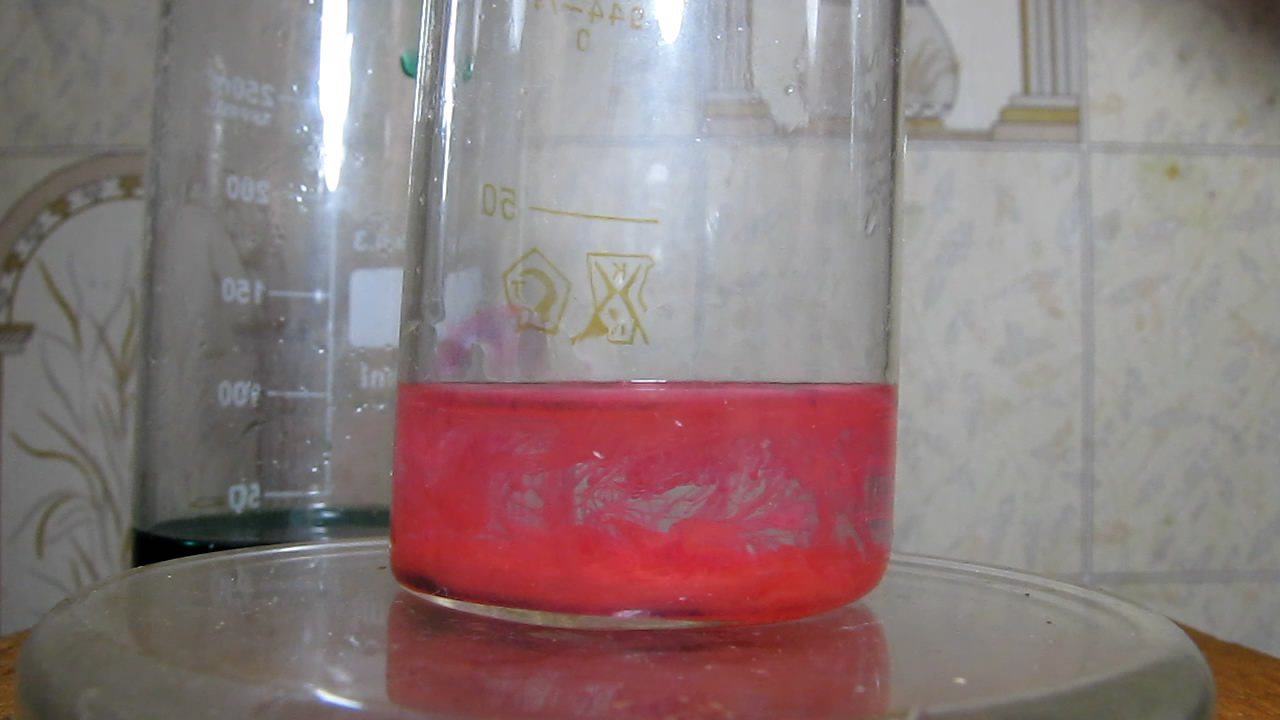 Обнаружение никеля (реакция с диметилглиоксимом). Determination of nickel (reaction with dimethylglyoxime)