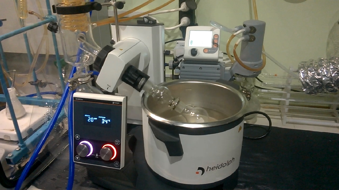     . Rotary evaporator and zinc chloride