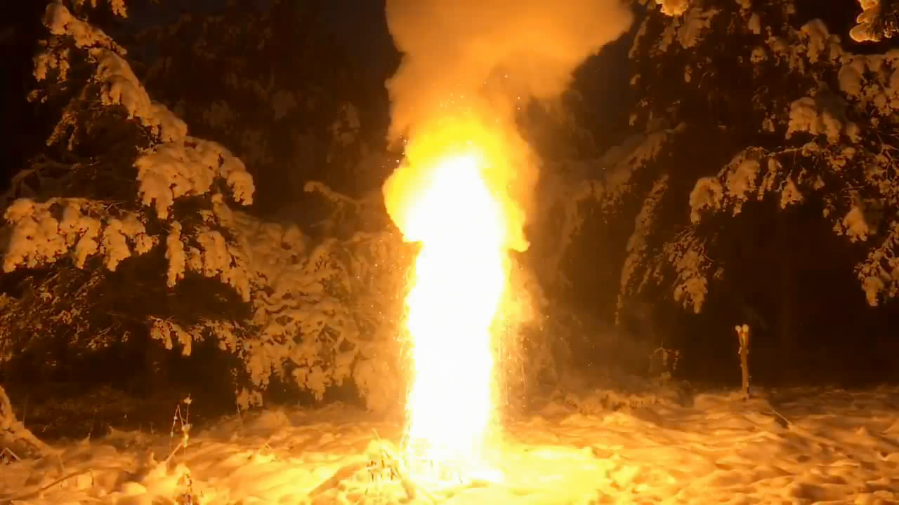    ( ). Magnesium and ice (burning of mixture)
