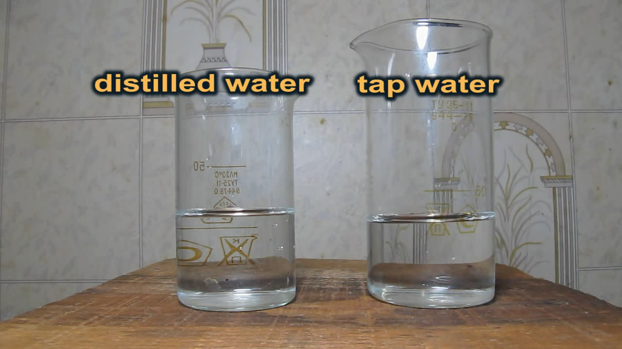 Гидролиз (водопроводная вода). Hydrolysis (tap water)