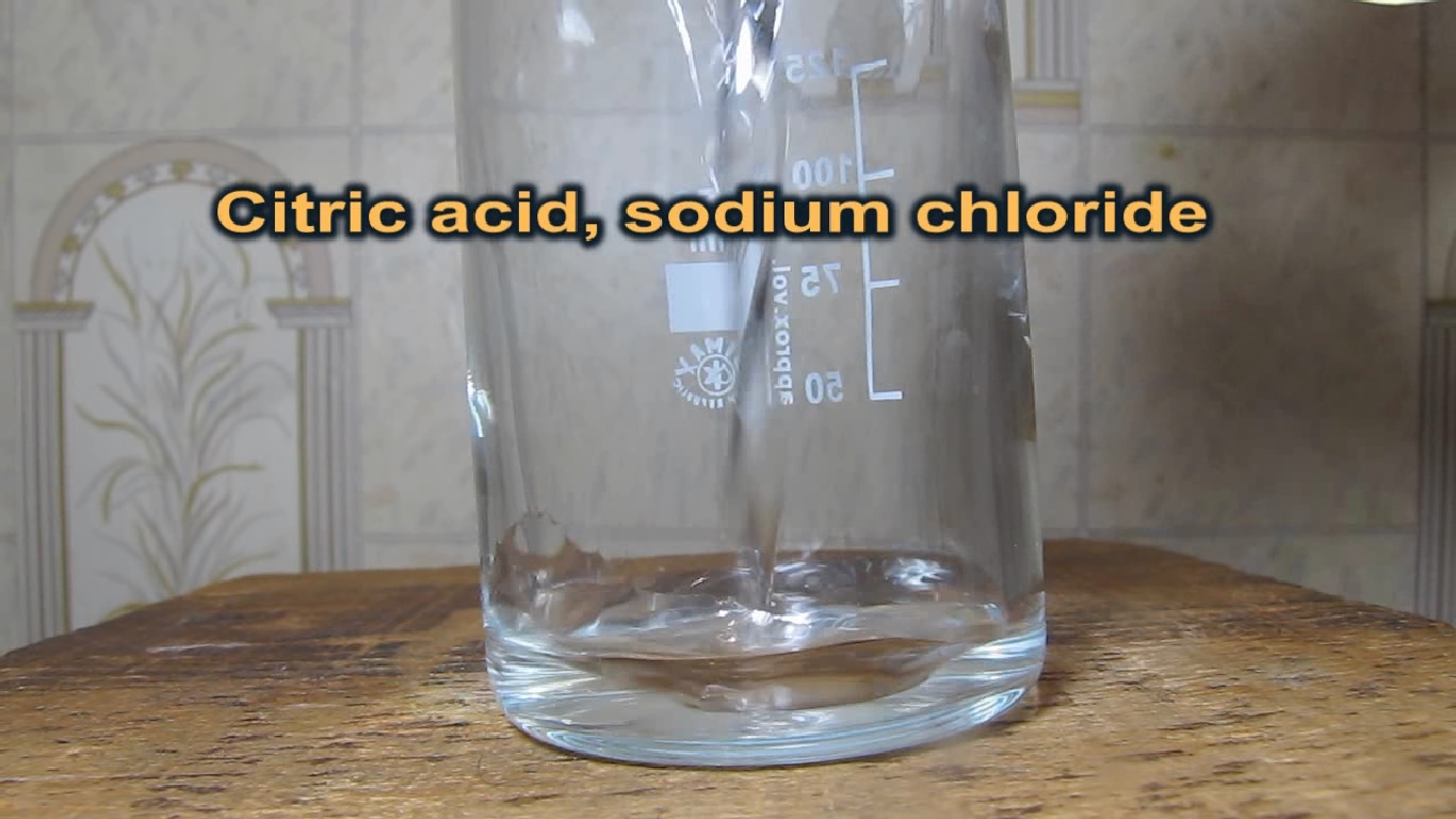  ,    . Citric acid, sodium chloride and zinc