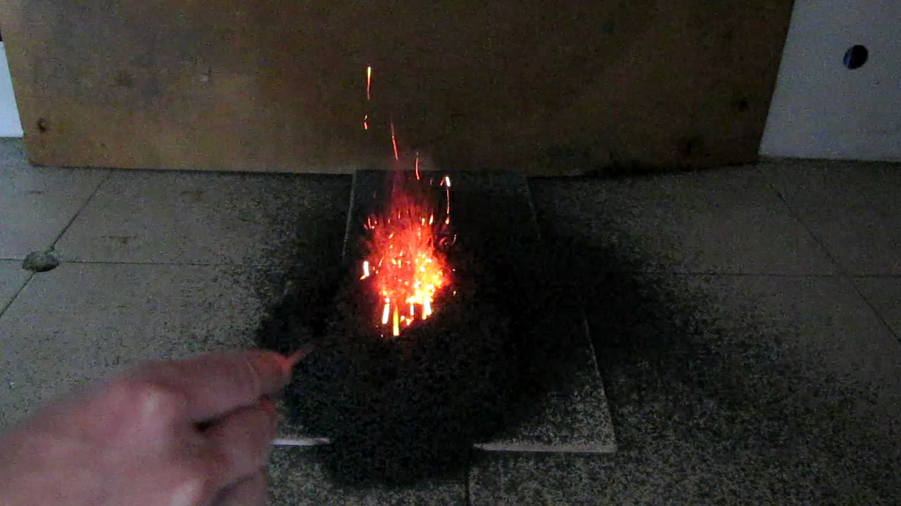 Химический вулкан и каталитическое горение сахара