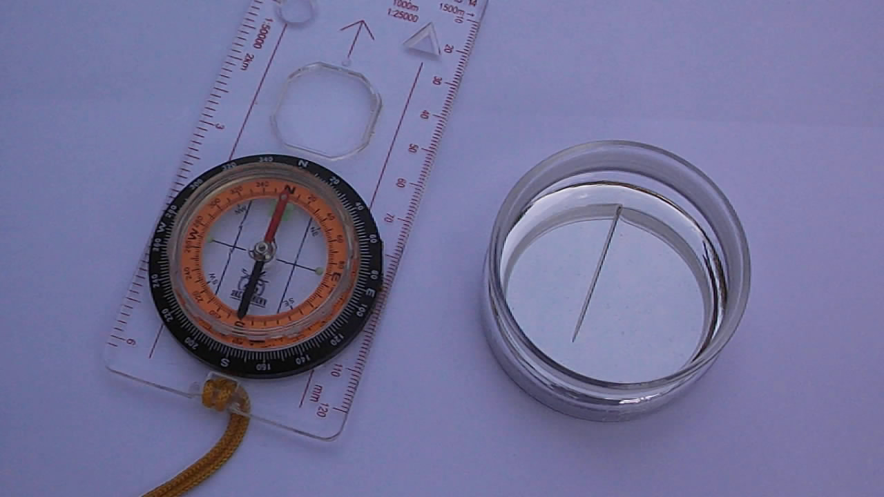  . How to make magnetic compass from metallic mercury and needle
