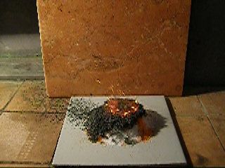   (   ) / Chemical Volcano (Ammonium Dichromate and Sugar)