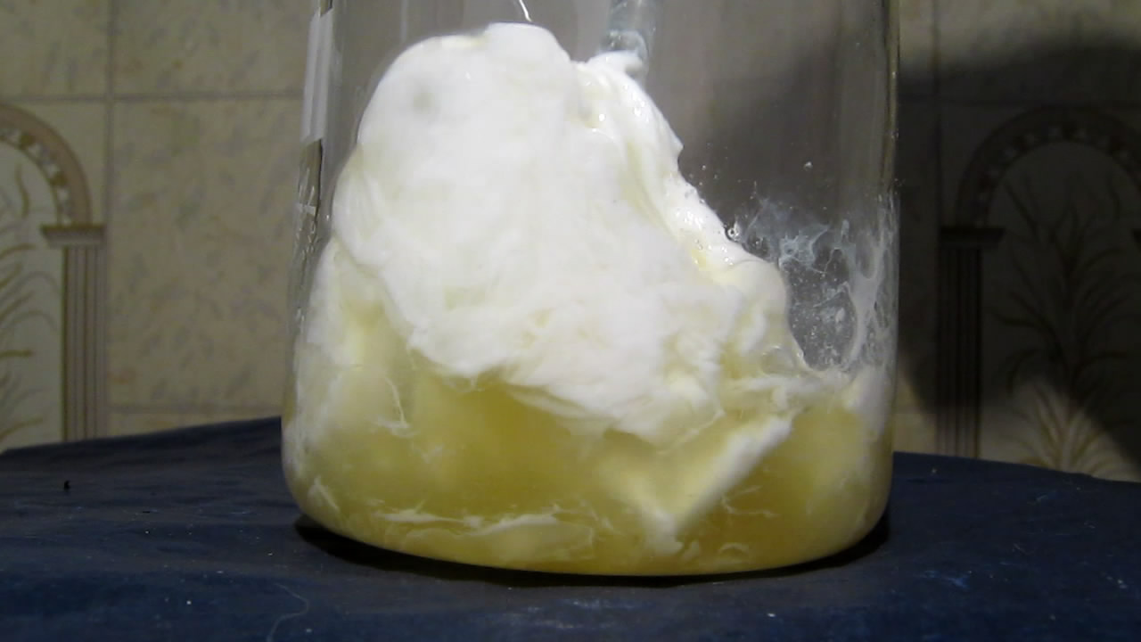      . Egg white and nitric acid