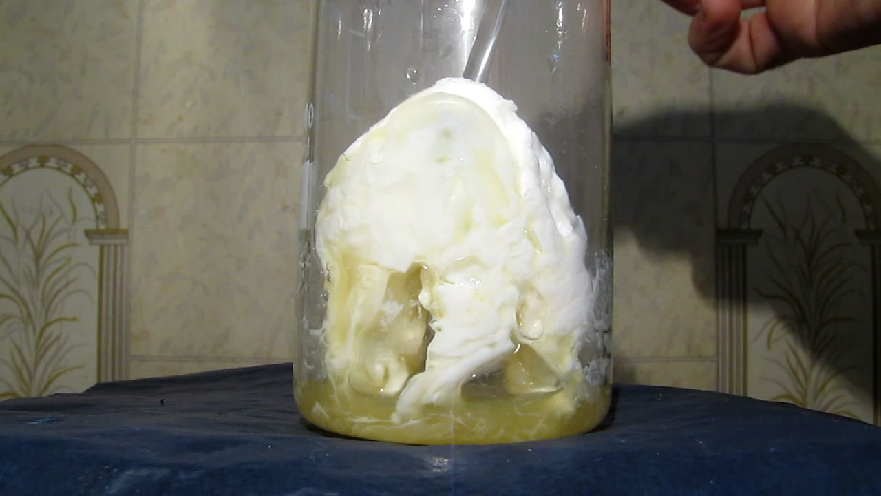      . Egg white and nitric acid