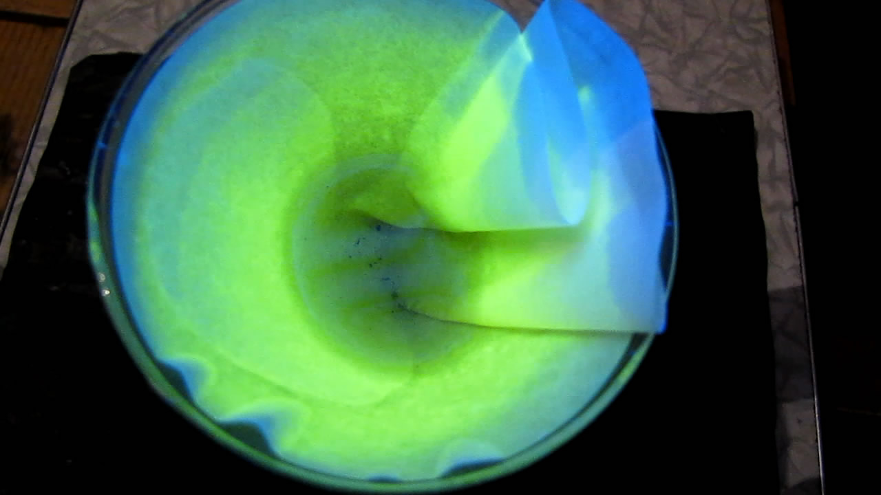 ,      (). Chelidonium, filter paper and ultraviolet light (luminescence)