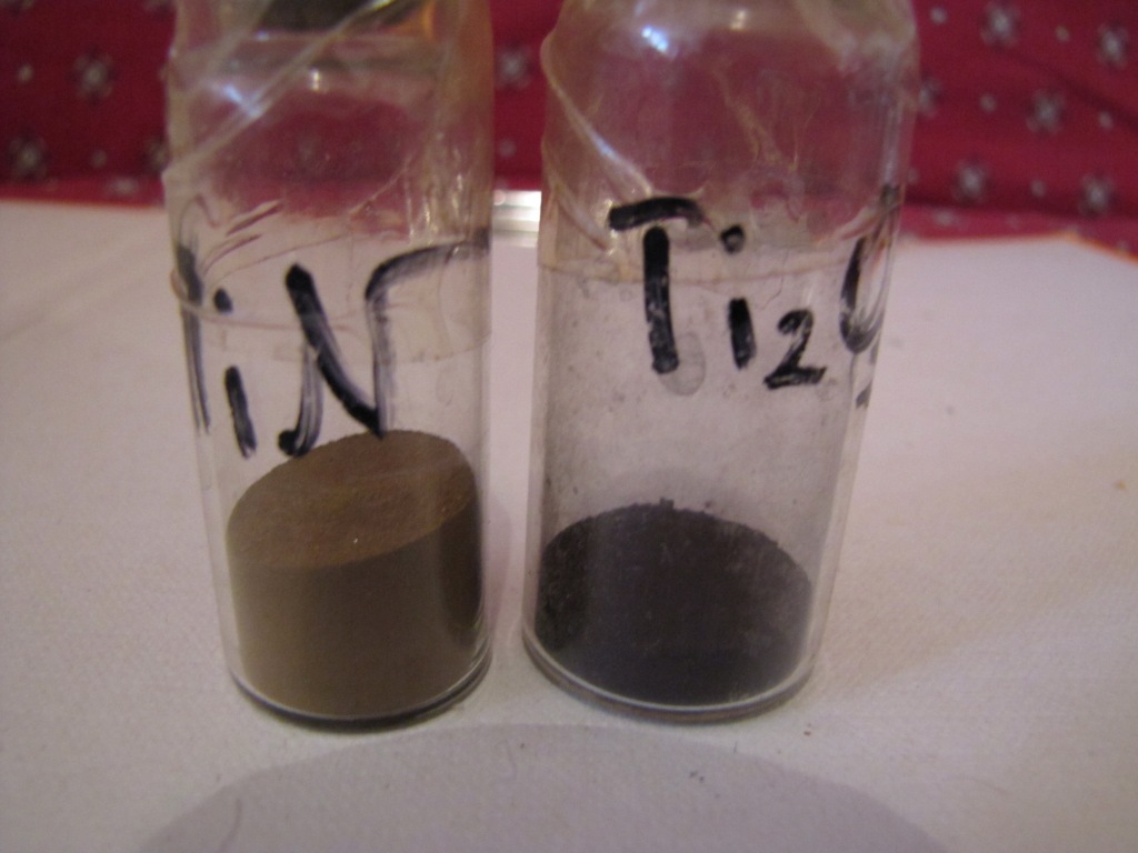 Нитрид титана TiN и оксид титана (III) Ti2O3