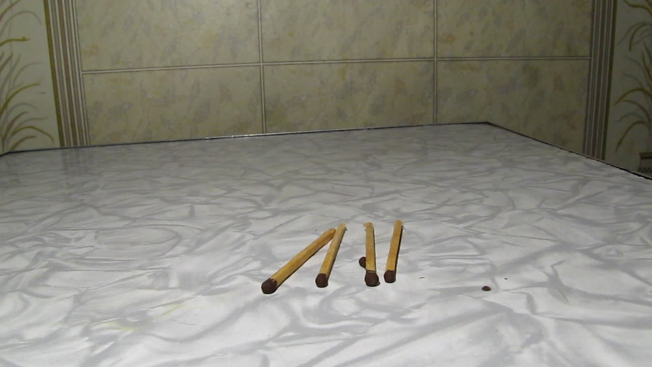    . Matches and neodymium magnet