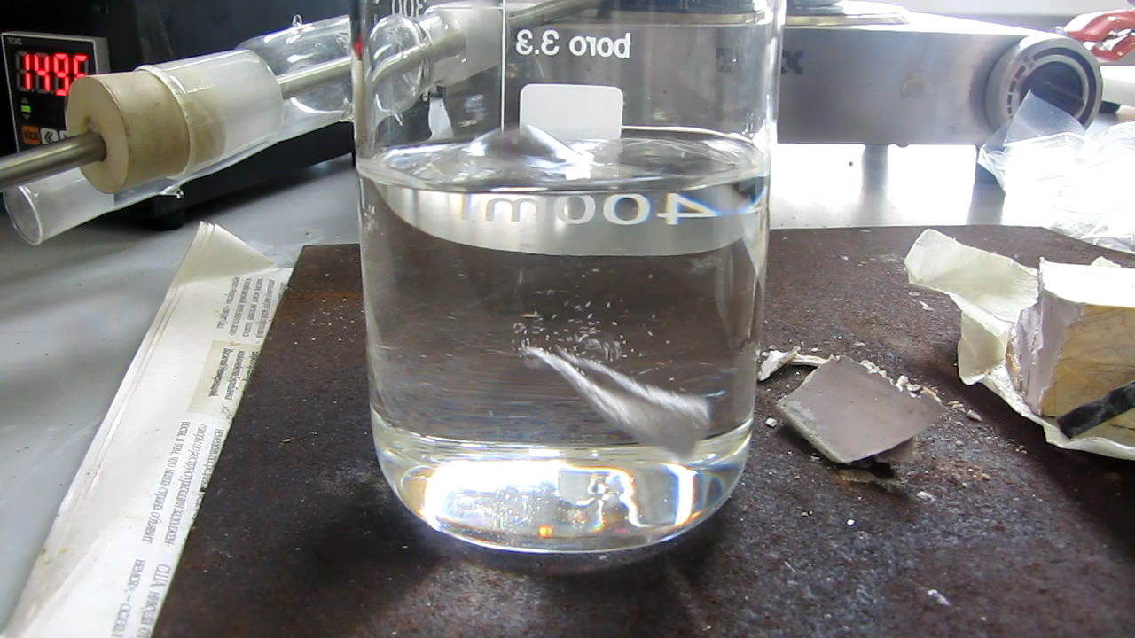   .    . Sodium and xylene. This xylene contains water