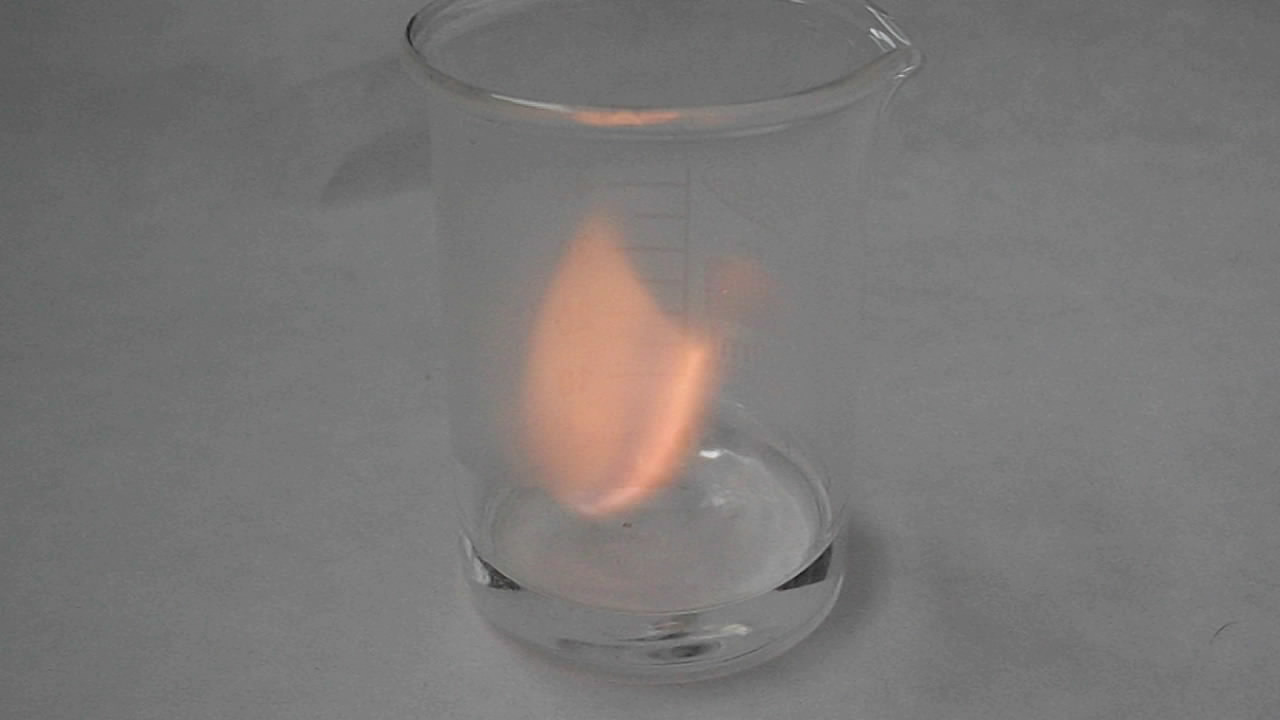 Metallic caesium. Caesium in air. Caesium and water. Caesium and ethanol.  .    ().   .   