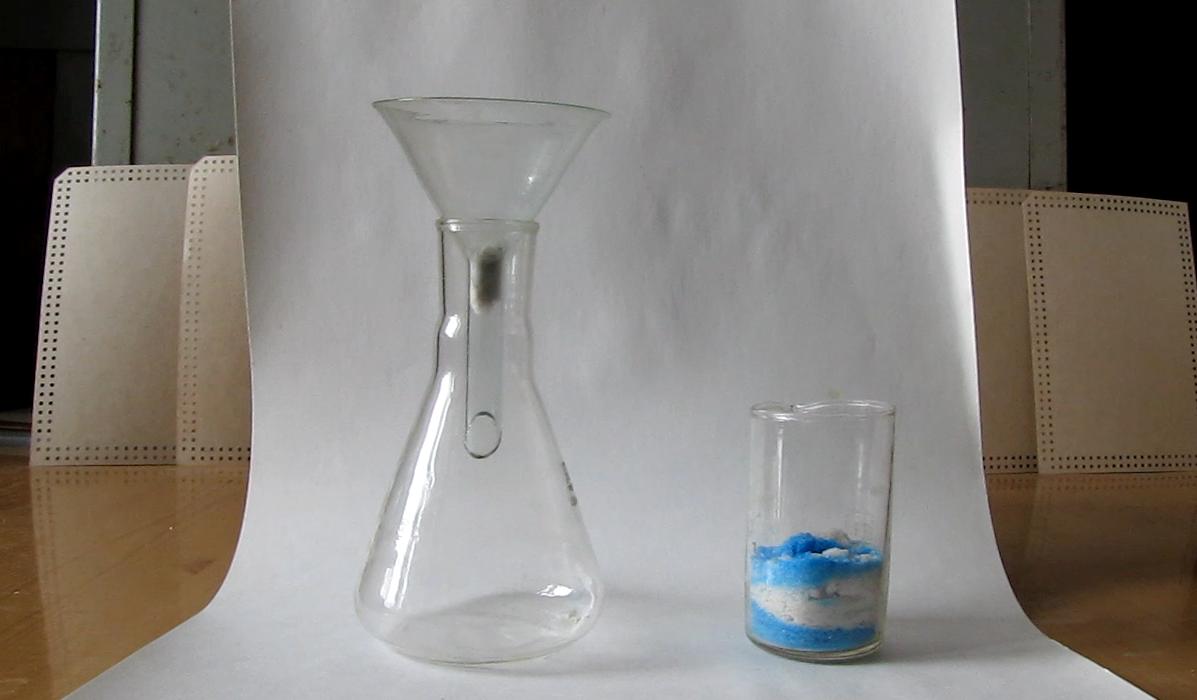 Реакция алюминия со смесью сульфата меди и хлорида натрия