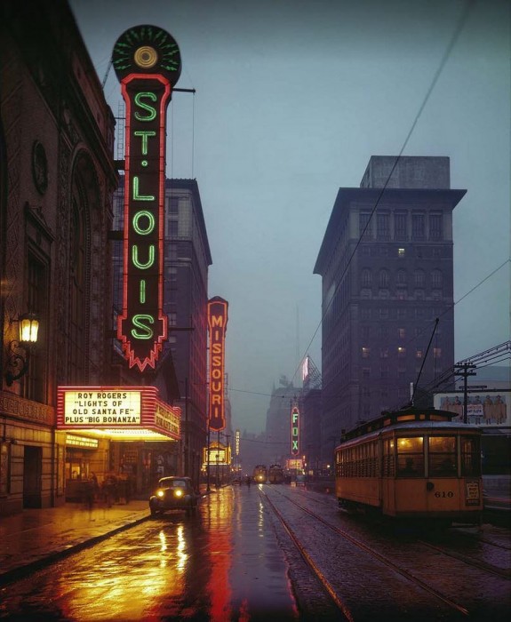 Grand Avenue Theater district, St. Louis, 1944.jpg