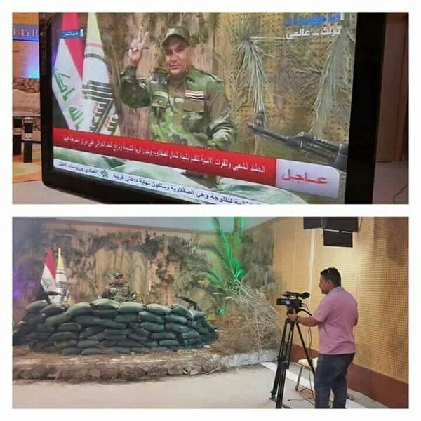 2016...Съемки командующего операцией иракской армии в Фаллудже.jpg