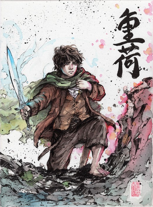 frodo_with_calligraphy__burden_sumi_watercolor_by_mycks-dcqecga.jpg