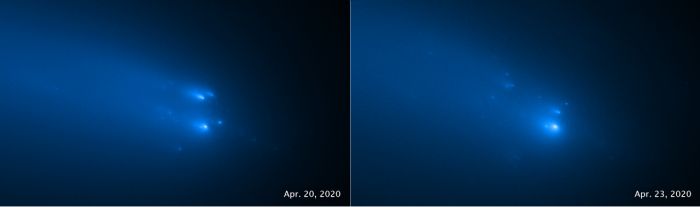 Hubble_Watches_Comet_ATLAS_Disintegrate_Into_More_Than_Two_Dozen_Pieces_(49832598833).png